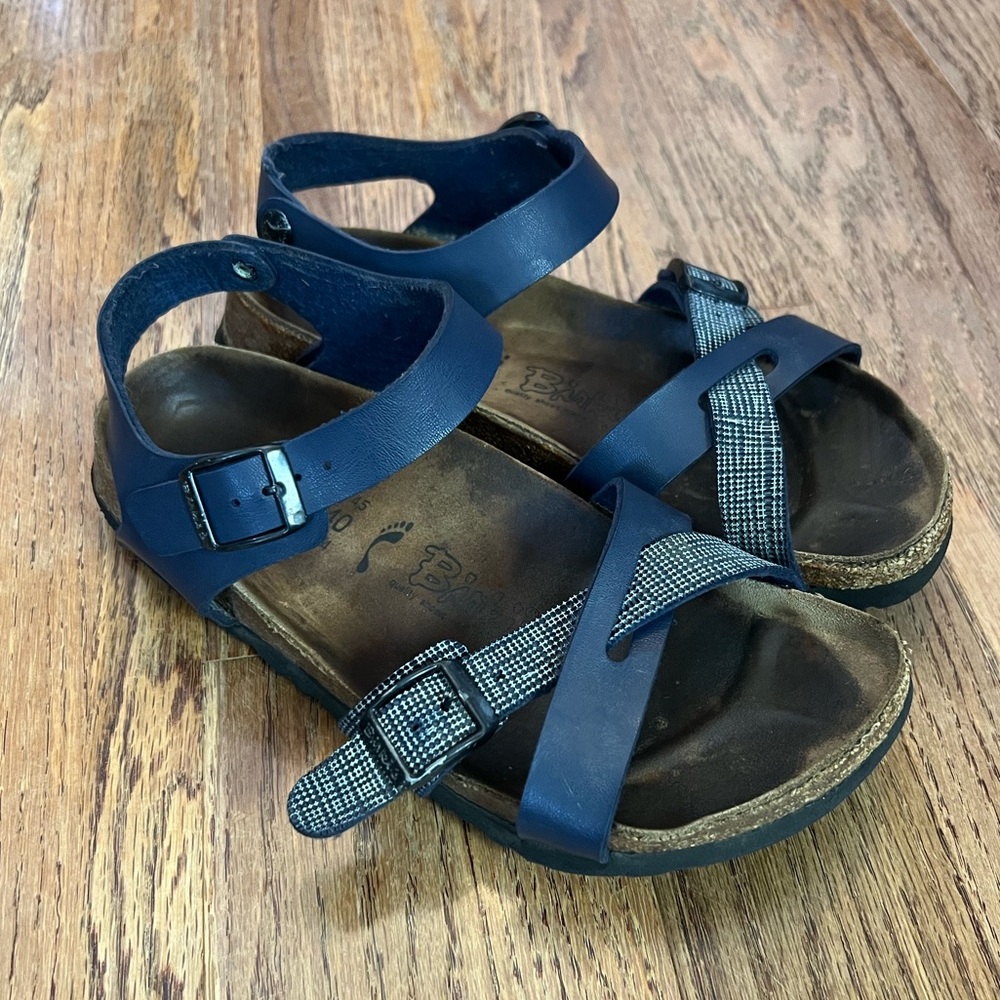 Birkis by Birkenstock Navy Sandals, 6 - Picture 1 of 6